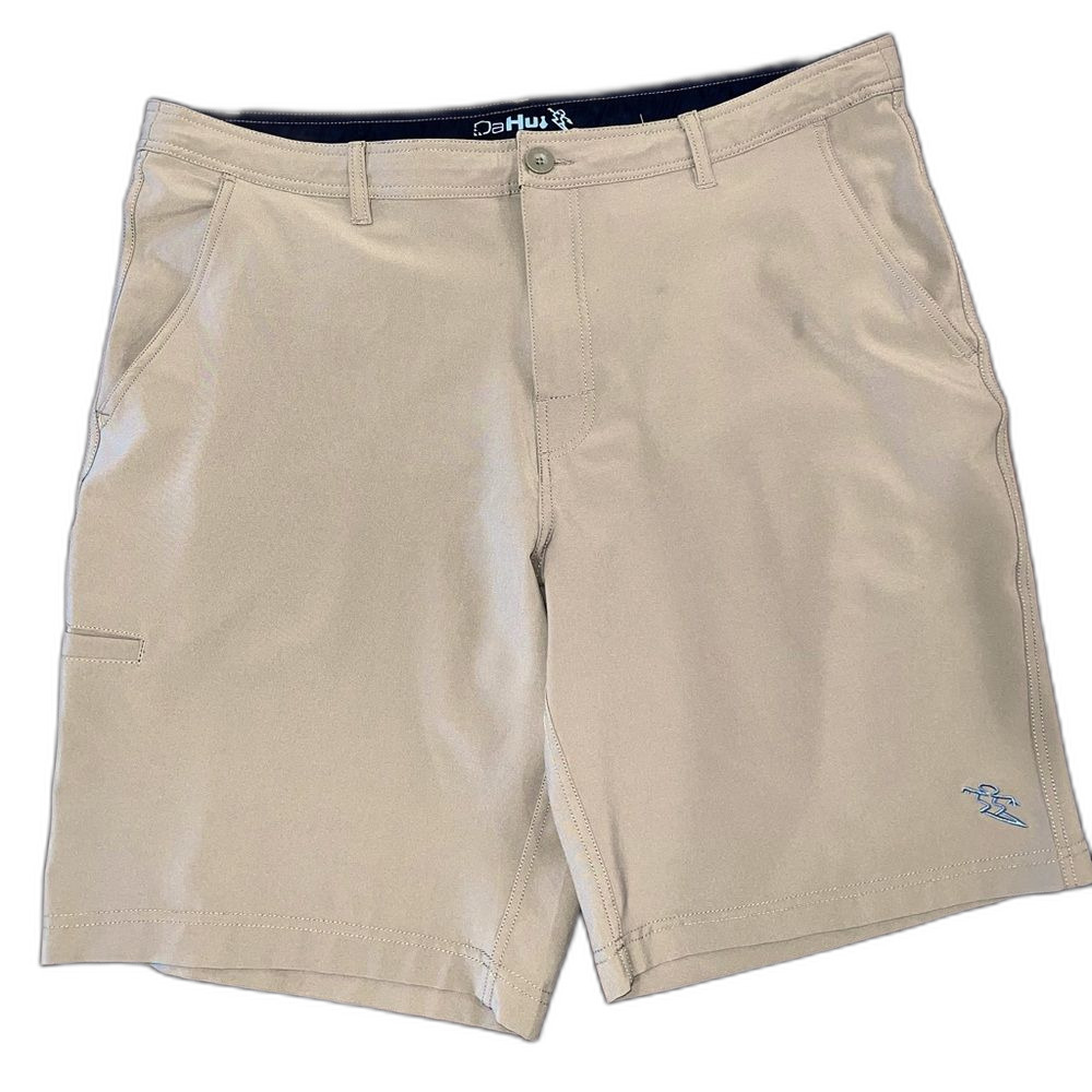 Da Hui Hybrid Shorts Men’s Size 40 Tan – Beach Surf Walk Chino Quick-Dry Casual